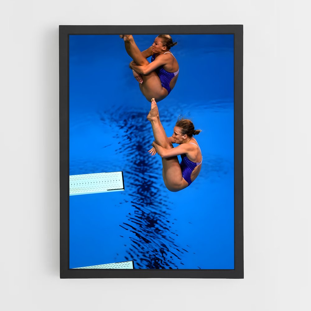 Poster Olympics springboard – affiche Plongeon au tremplin (vue 2)